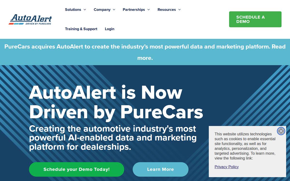 AutoAlert website preview