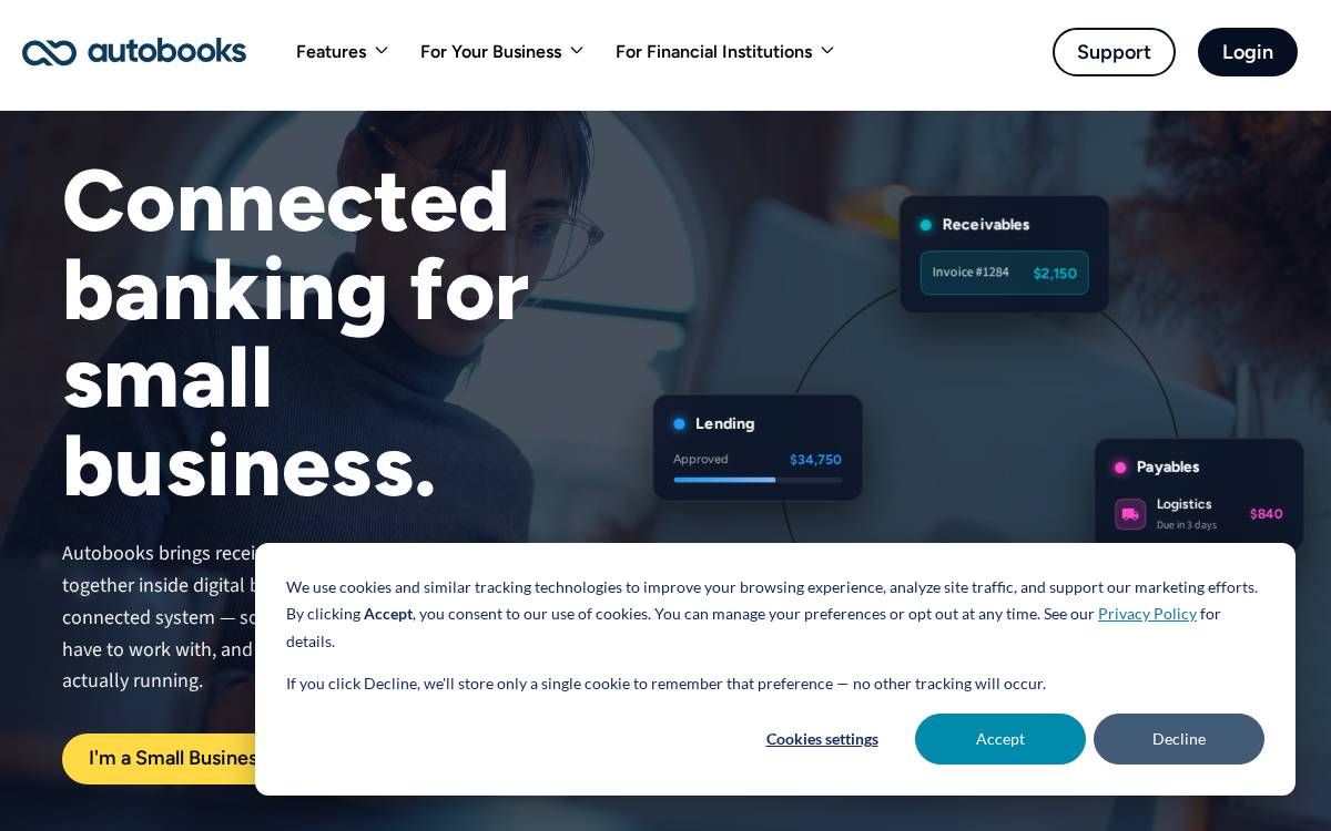 Autobooks website preview