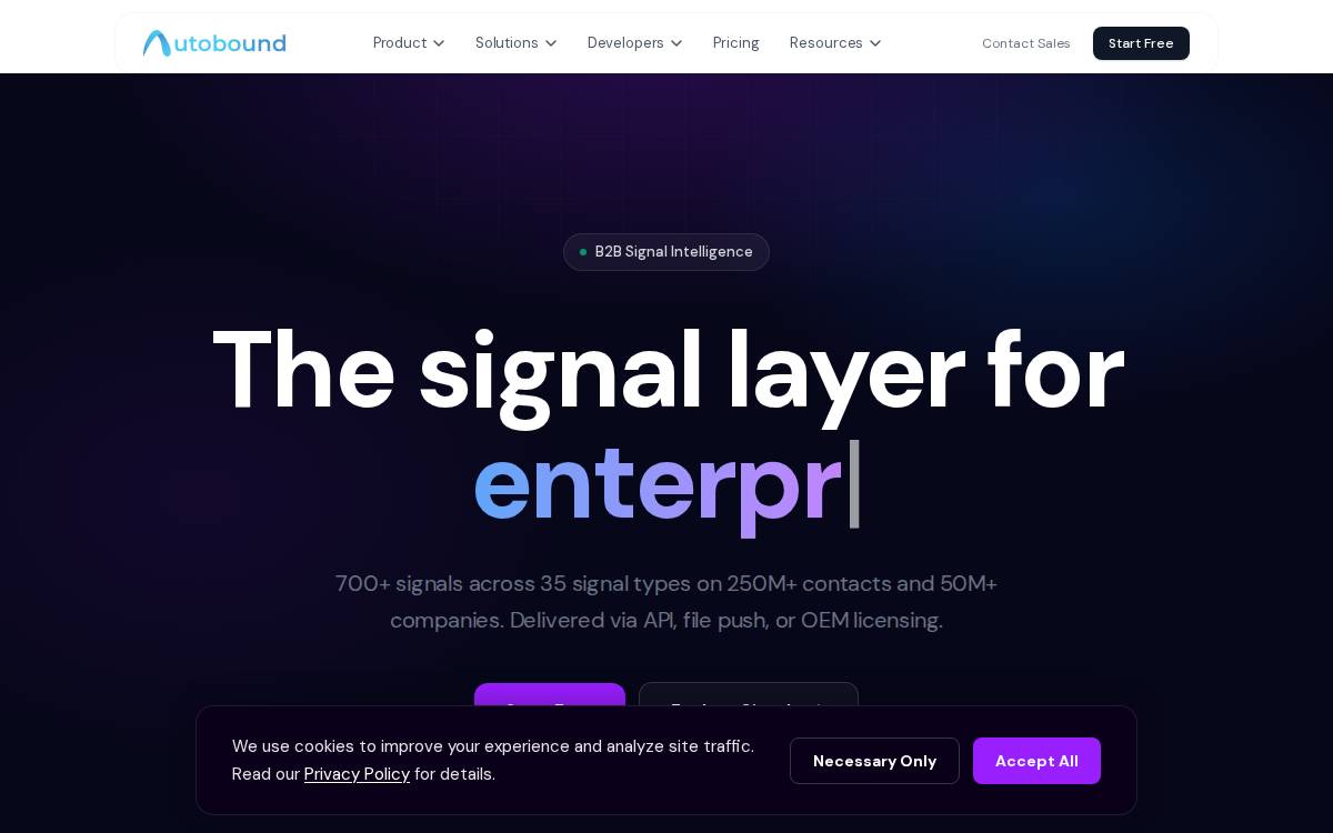 Autobound website preview