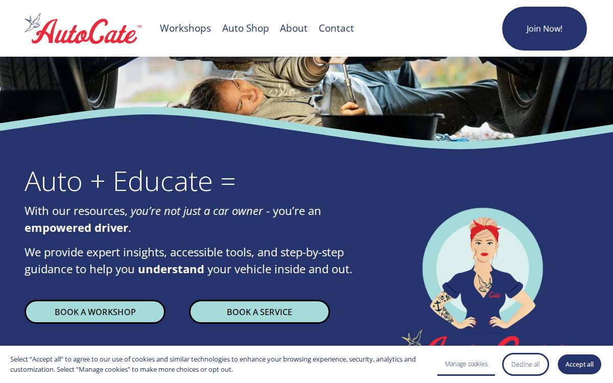 AutoCate Website website preview