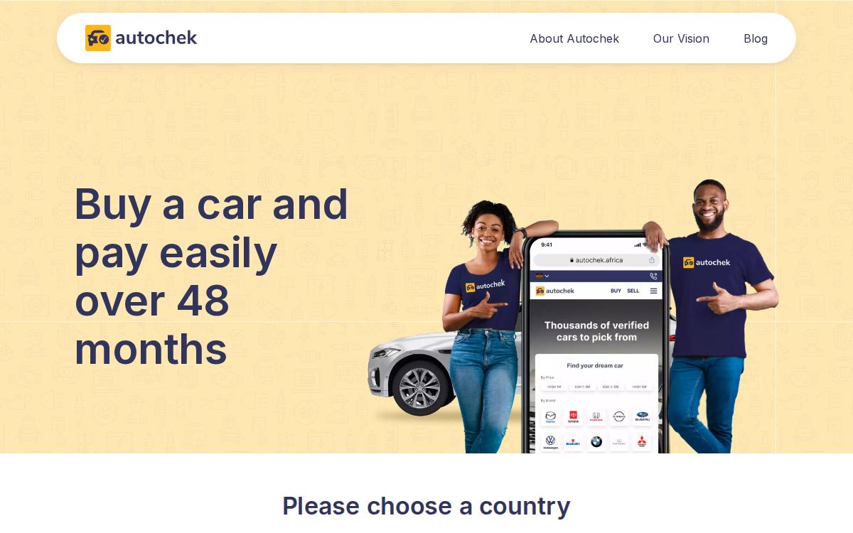 Autochek website preview