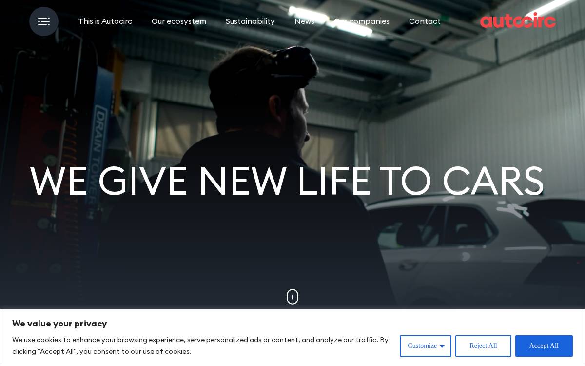 Autocirc website preview