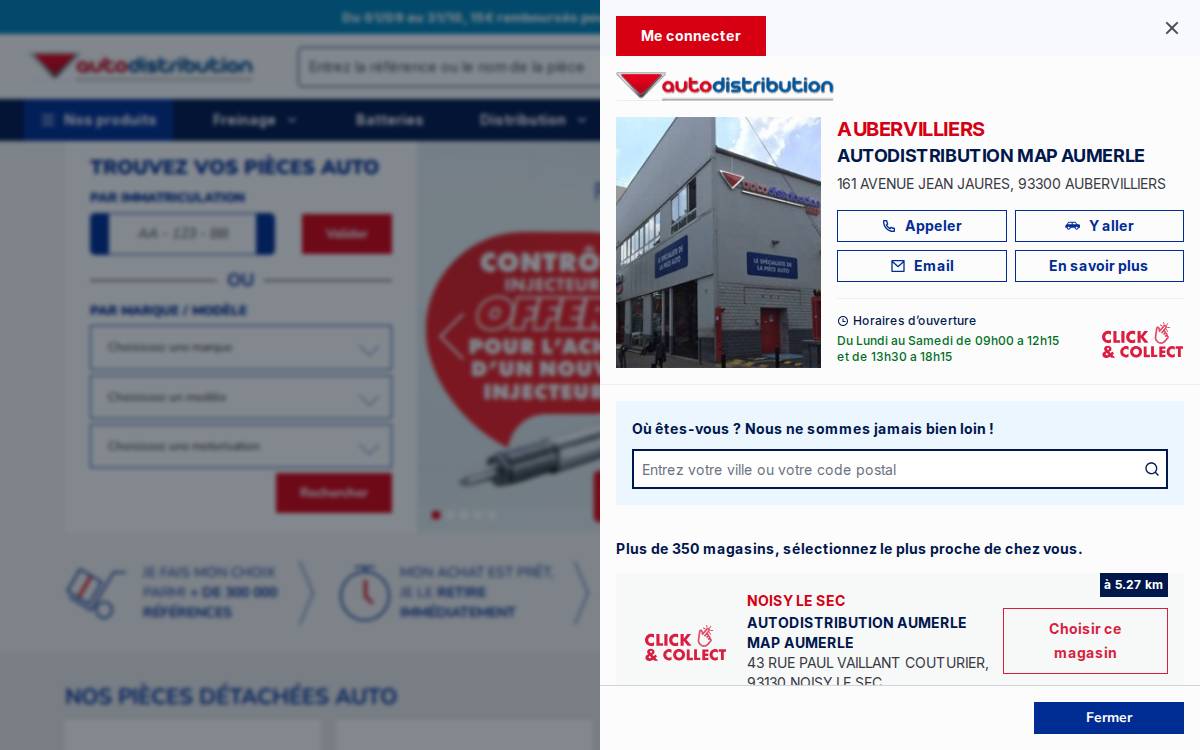 Autodistribution website preview