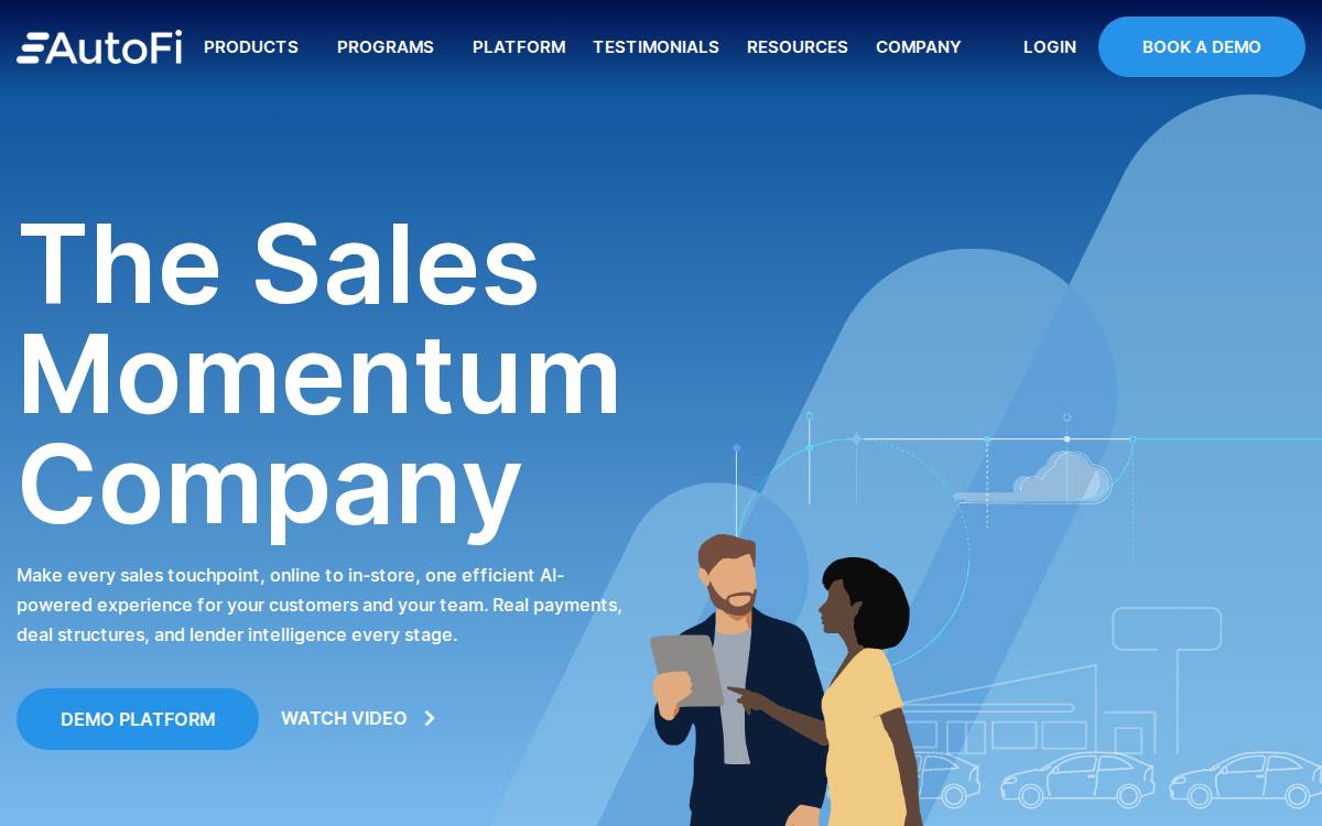 AutoFi website preview