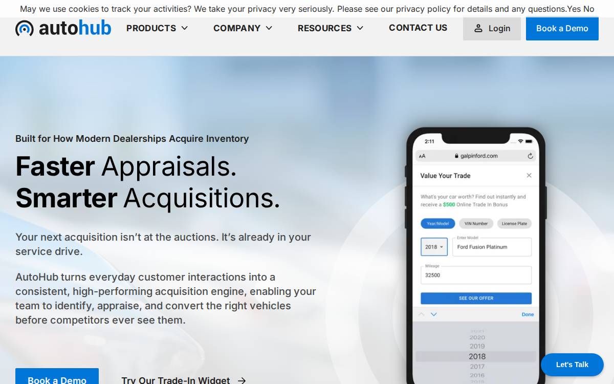 AutoHub website preview
