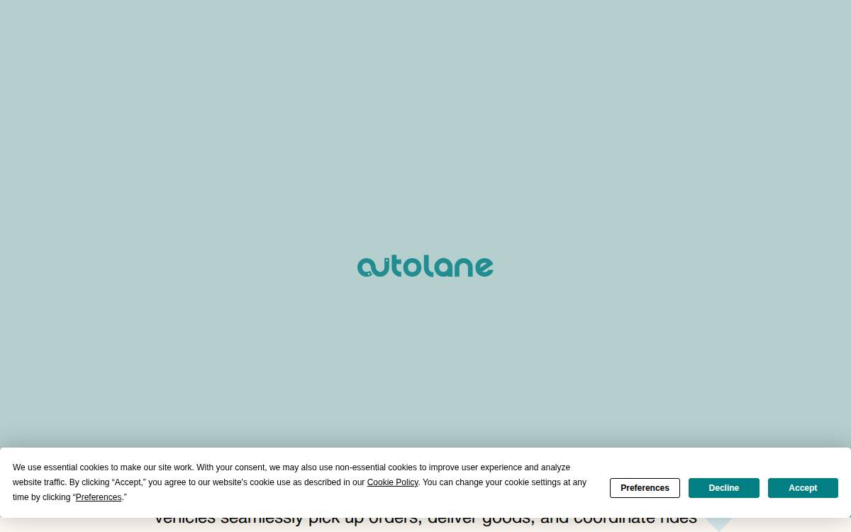 Autolane website preview