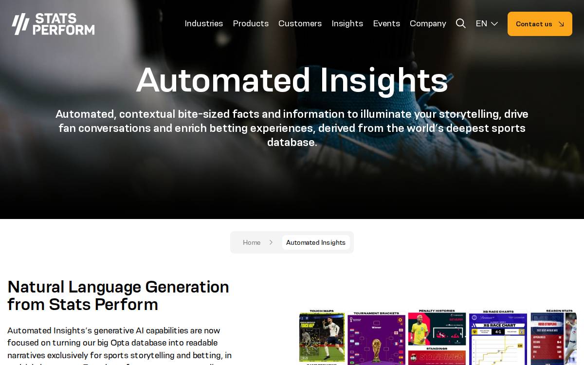 Automated Insights website preview