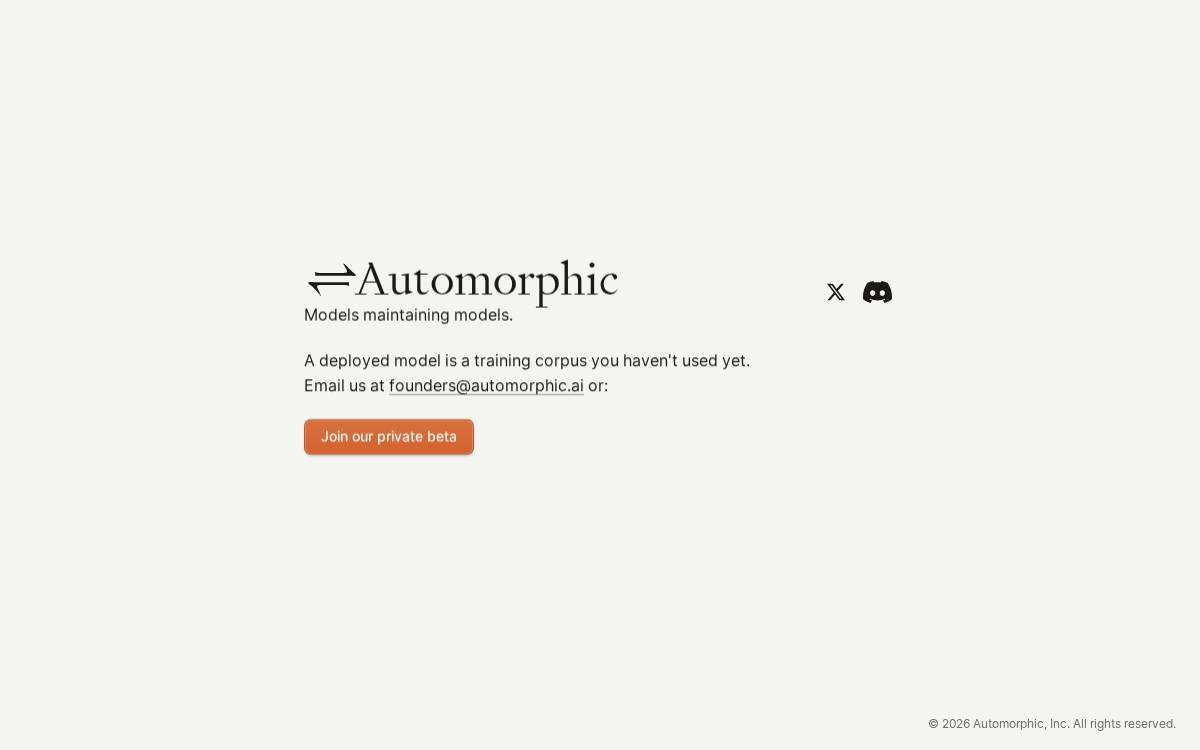 Automorphic website preview