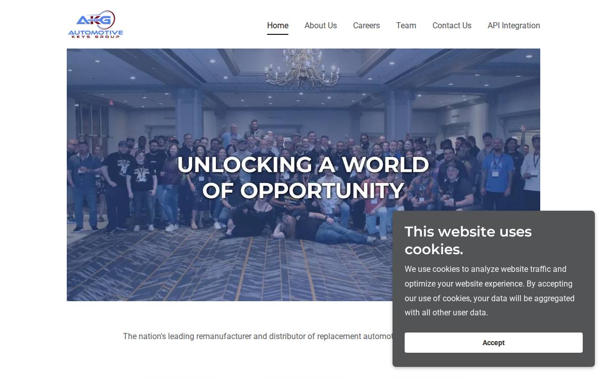 Automotive Keys Group website preview