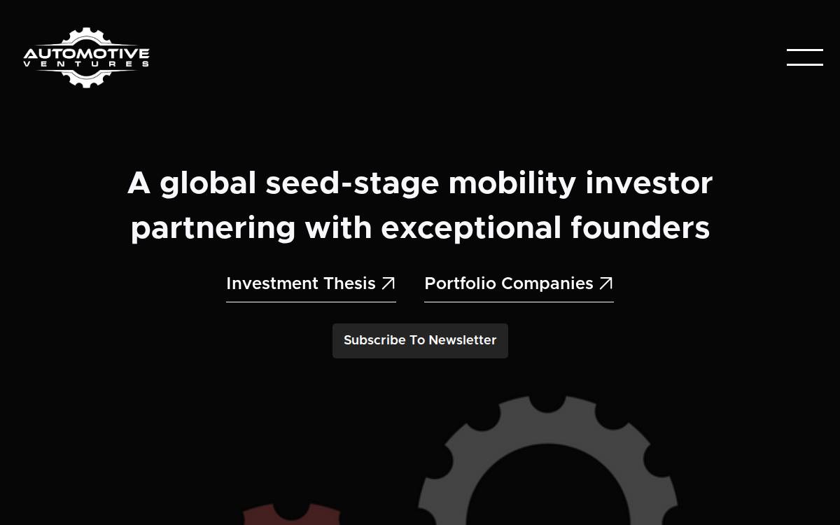 Automotive Ventures website preview
