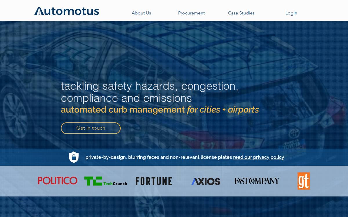 Automotus website preview