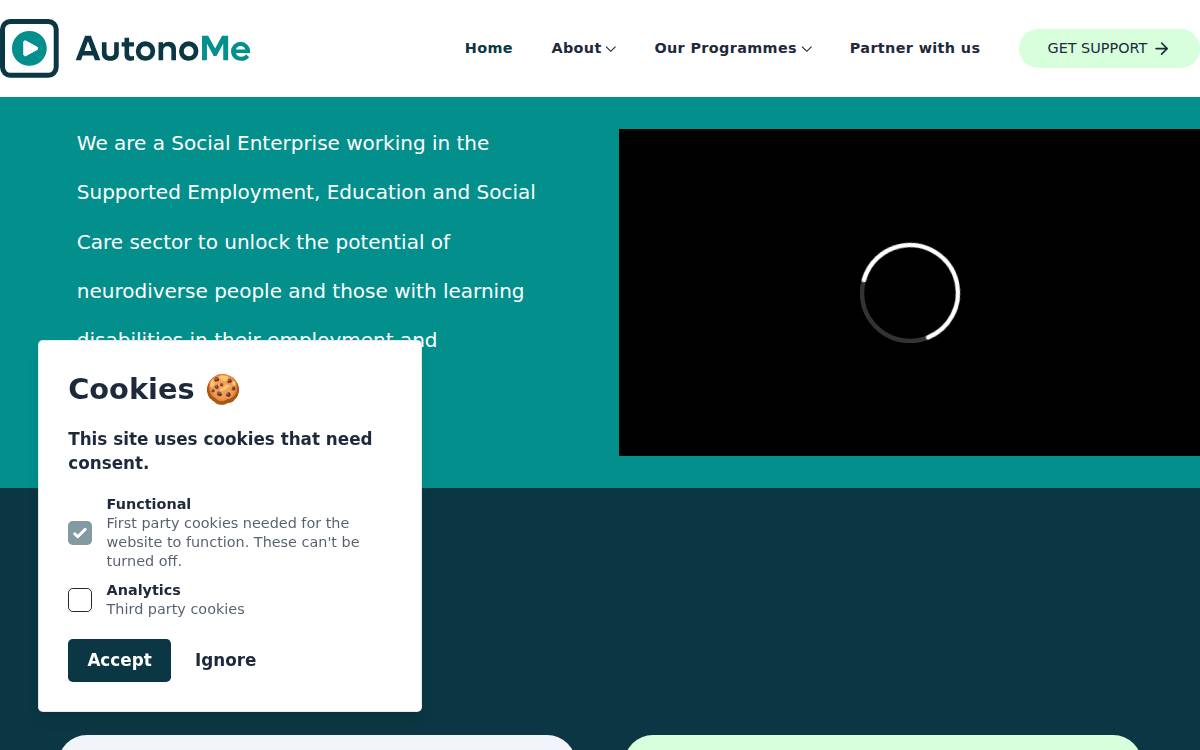 Autono website preview