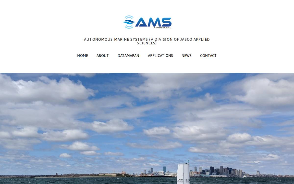 Autonomous Marine Systems website preview