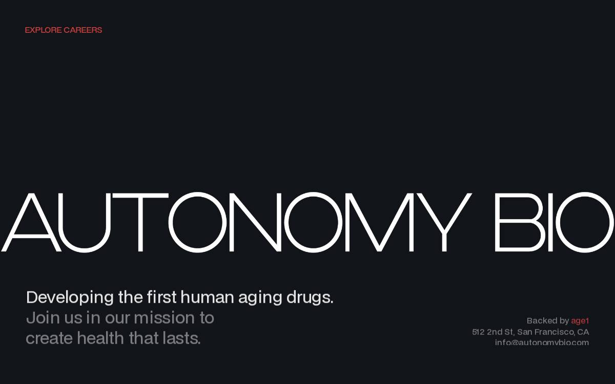 Autonomy website preview