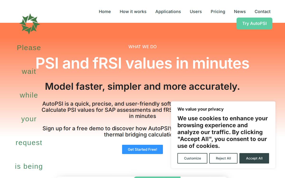 AutoPSI website preview