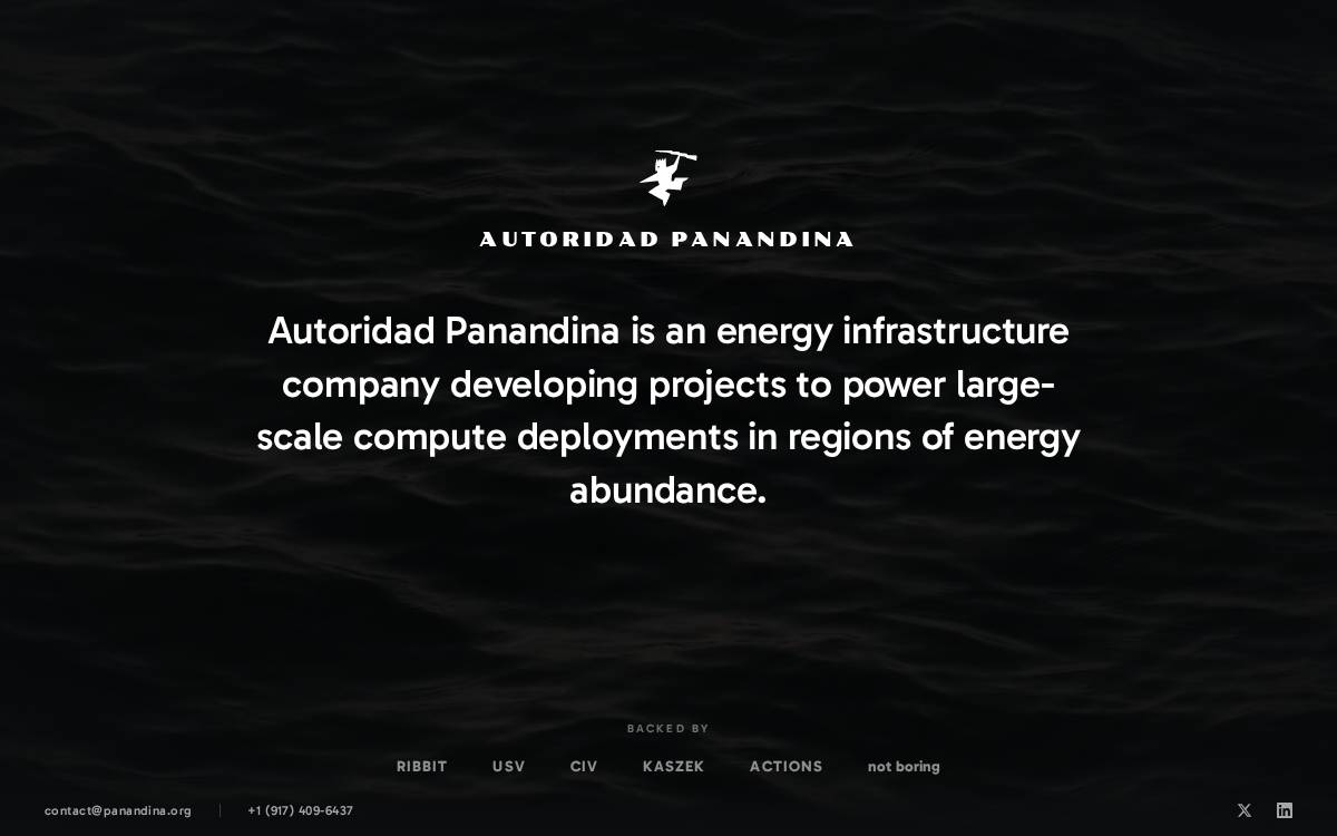 Autoridad Panandina website preview