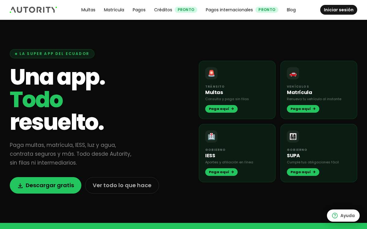 Autority.io website preview