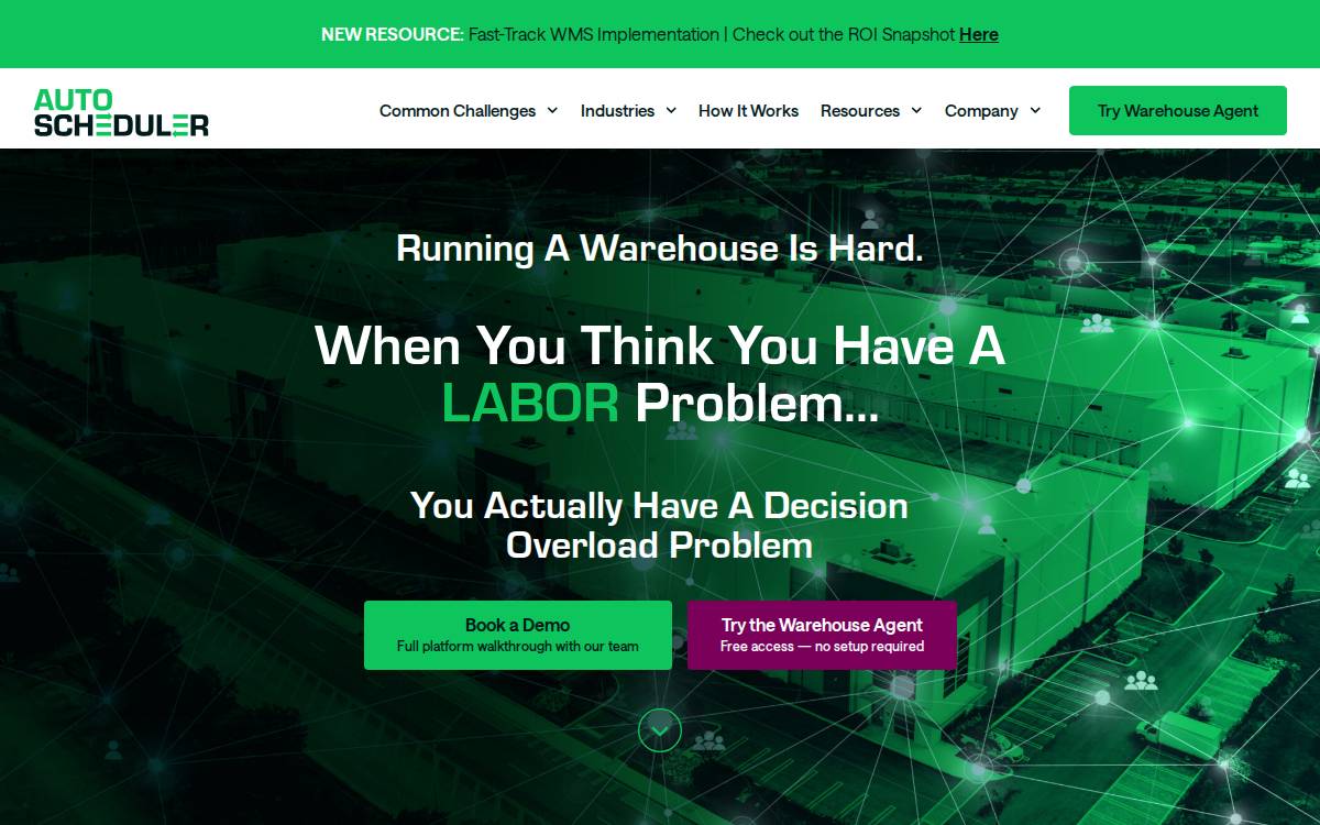 Autoscheduler website preview