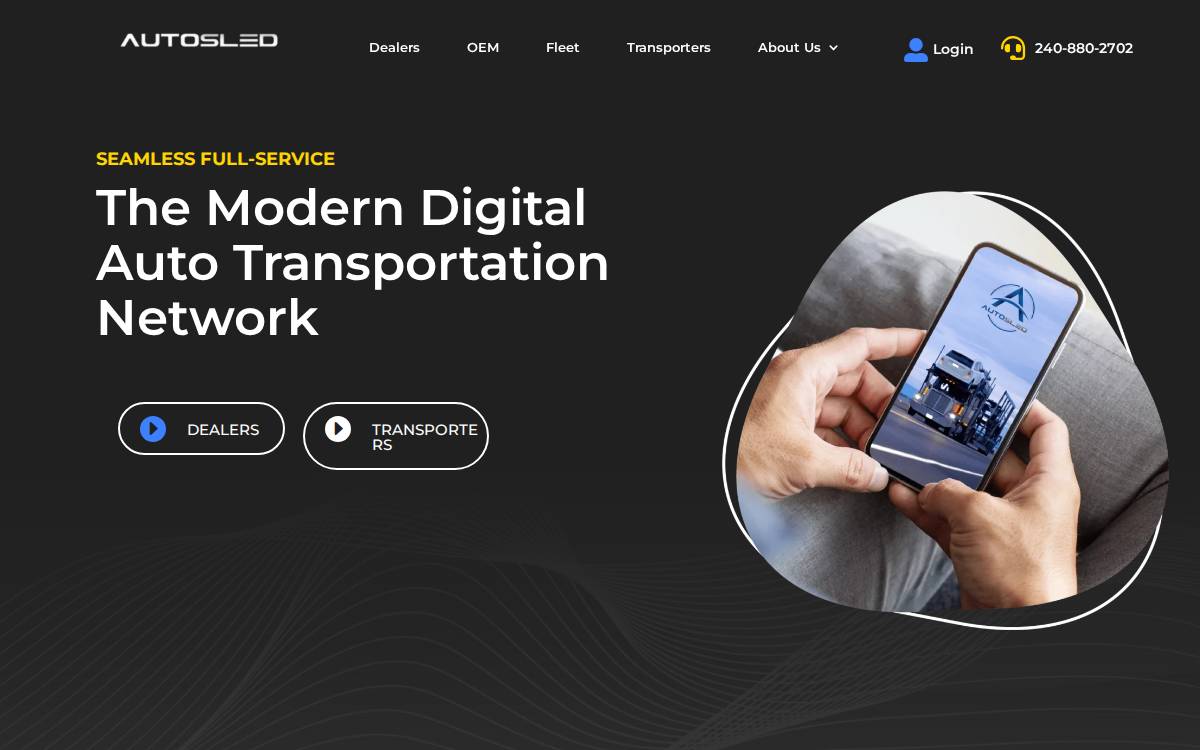 AutoSled website preview