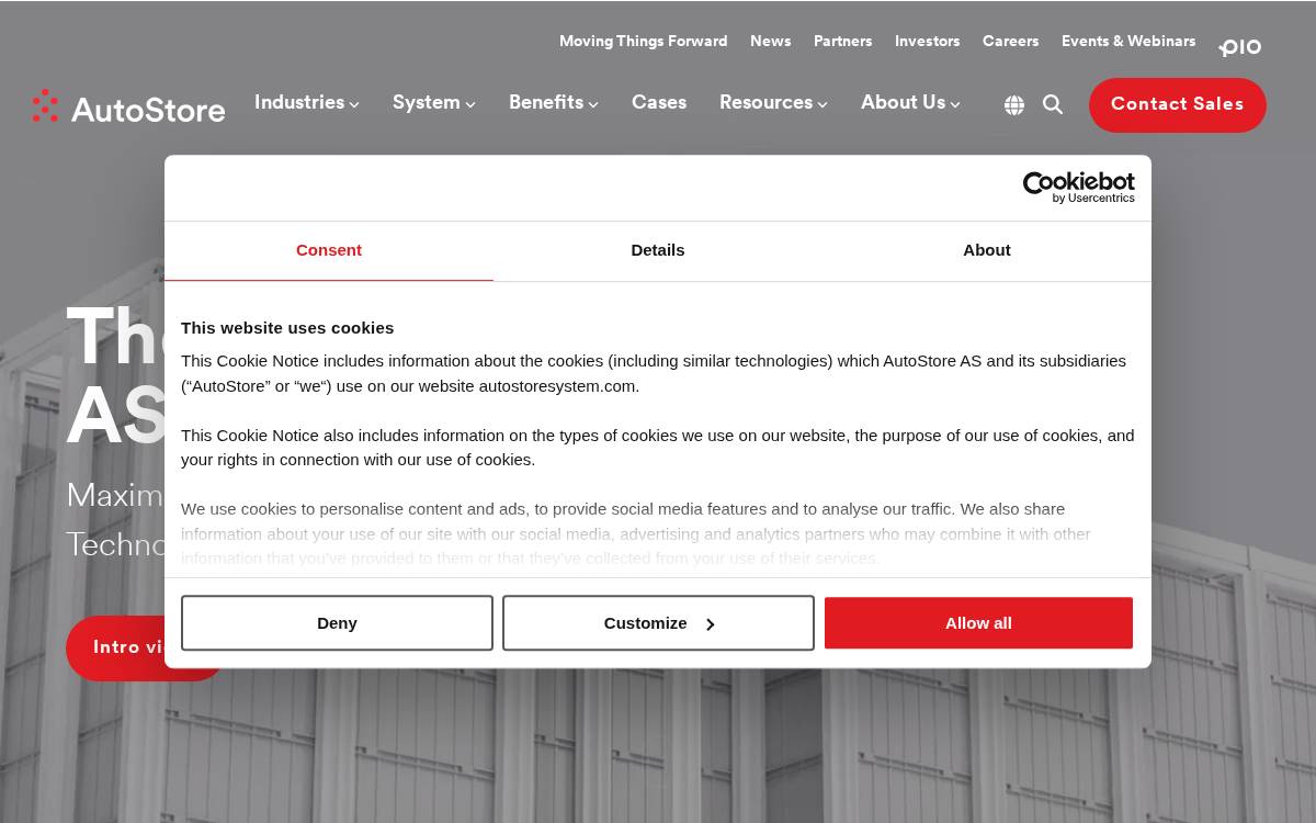 AutoStore website preview