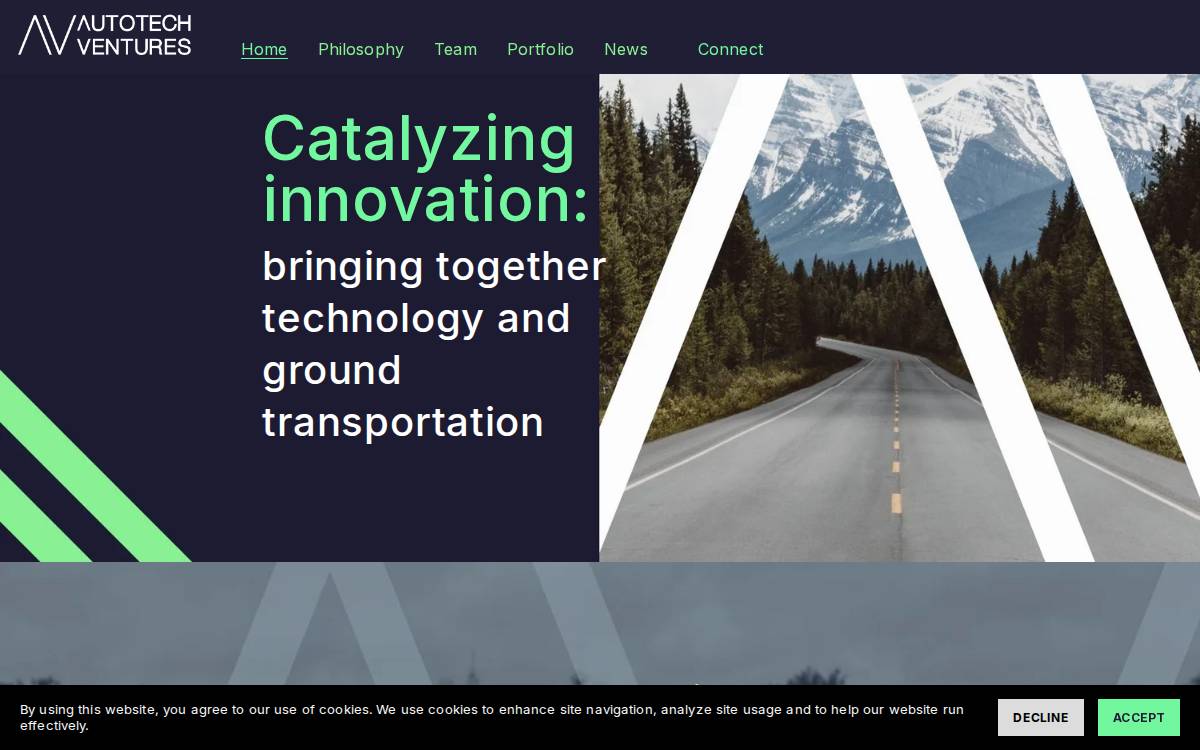 Autotech Ventures website preview