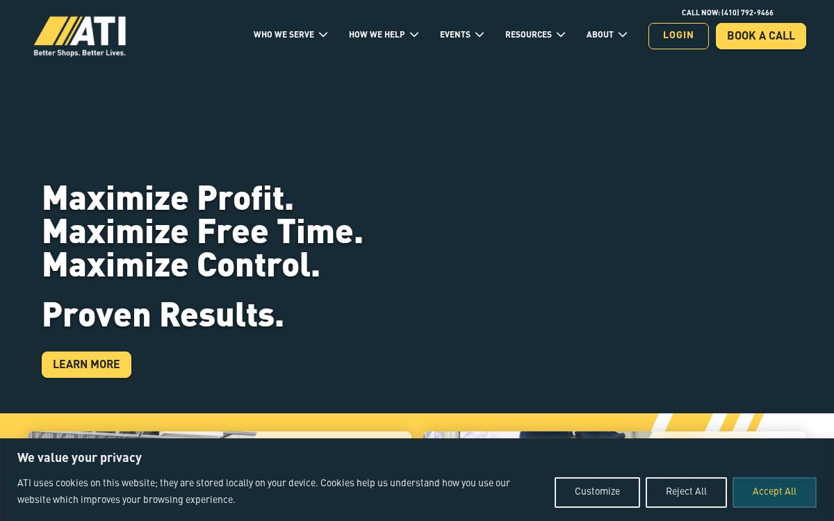 Autotraining website preview