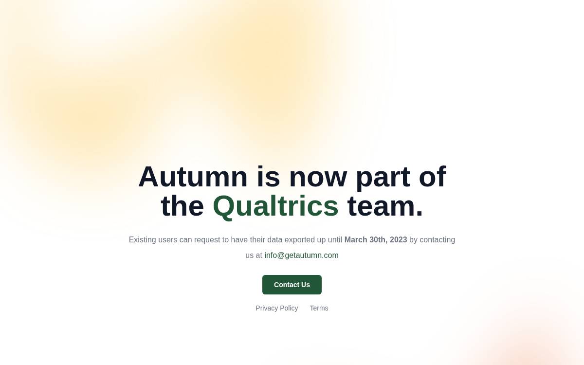 Autumn website preview