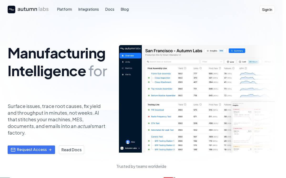 Autumn Labs website preview