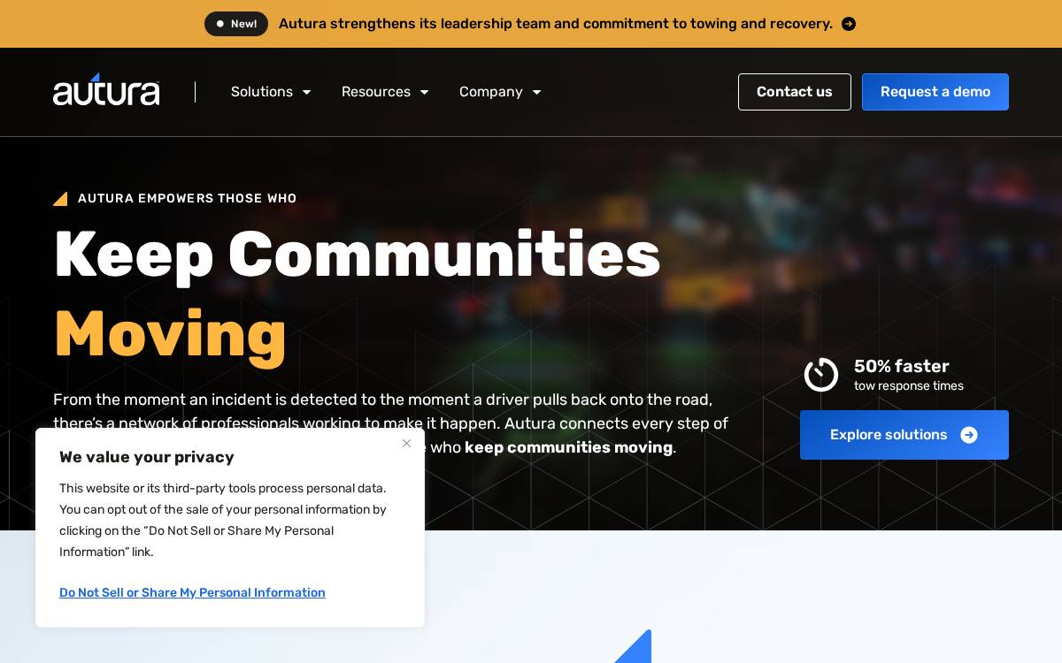 Autura website preview
