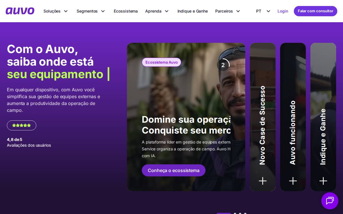 Auvo website preview