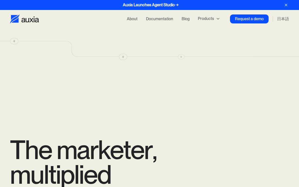 Auxia website preview