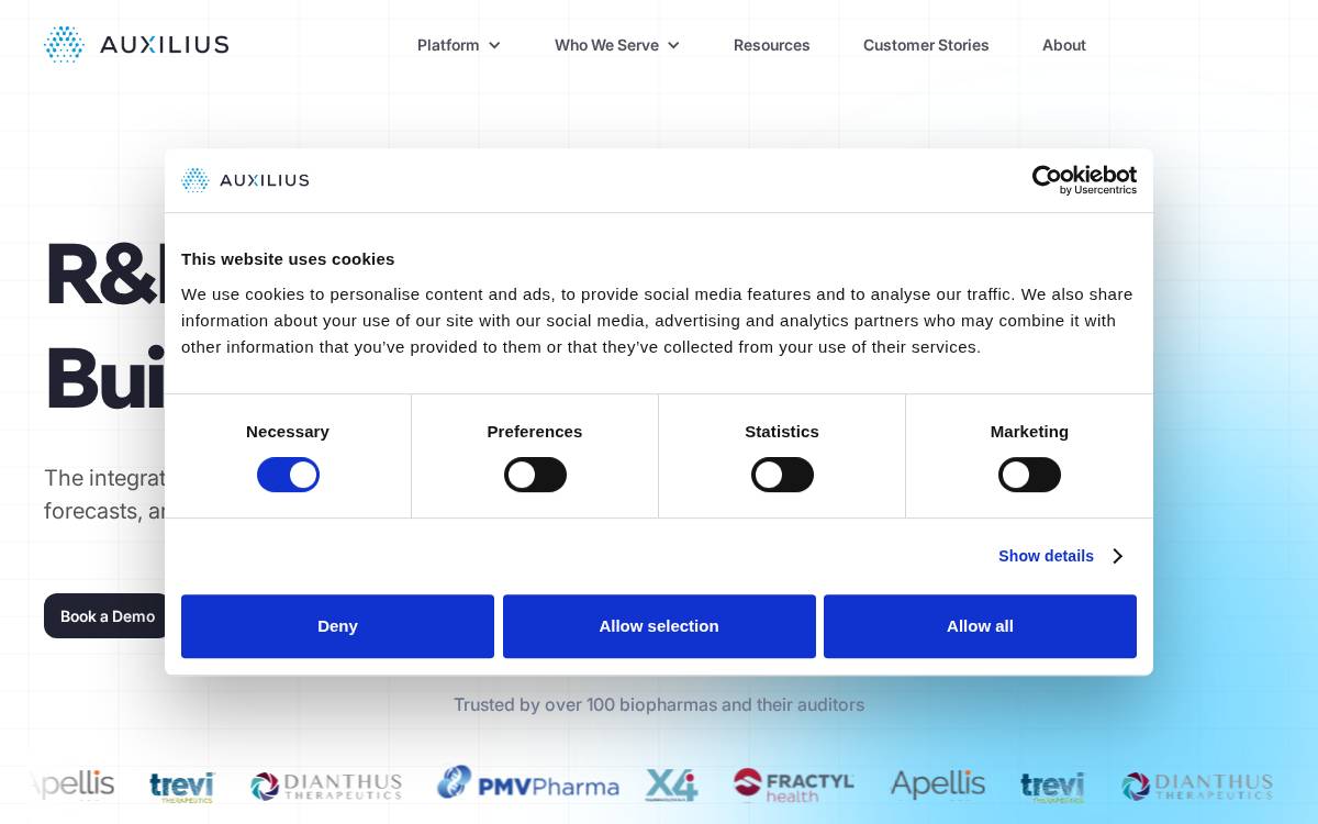 Auxilius Led website preview
