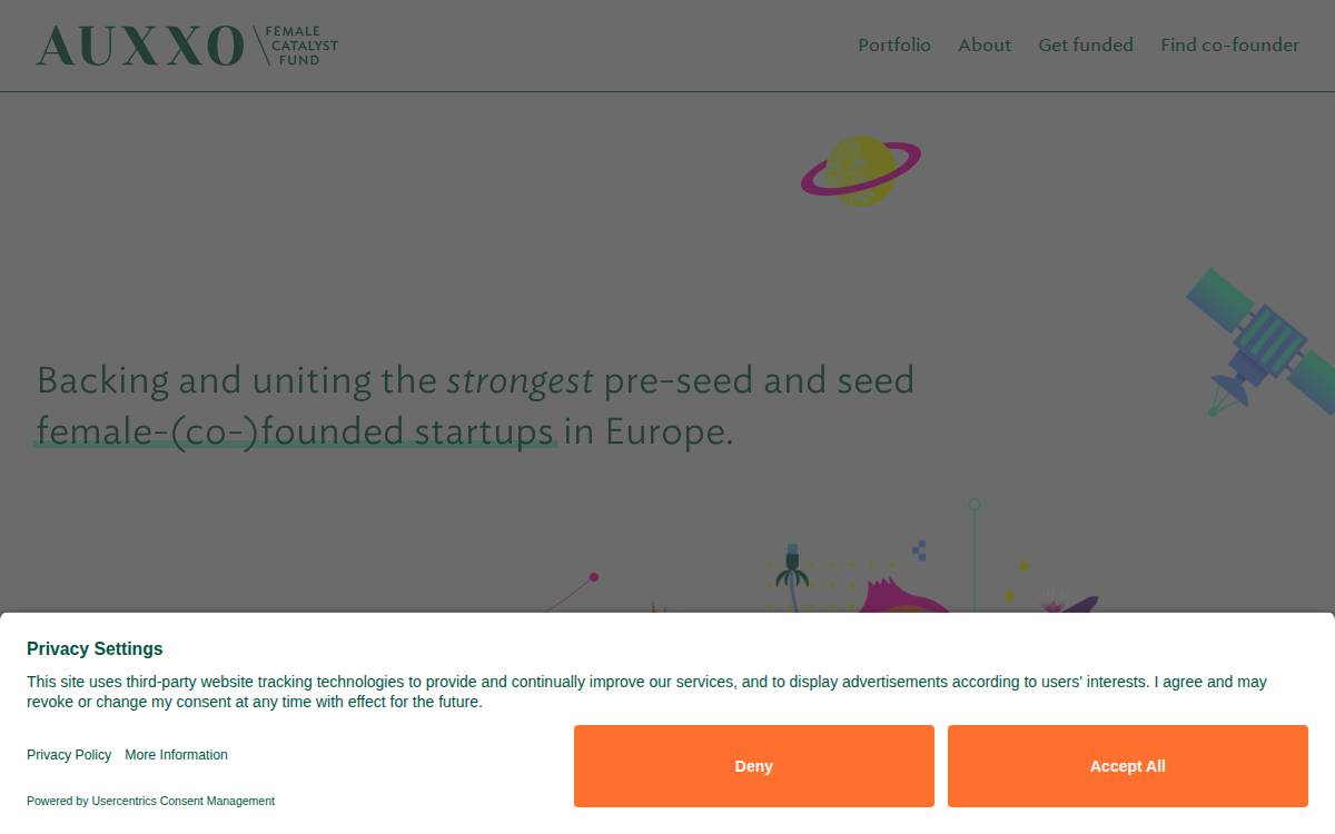 Auxxo website preview
