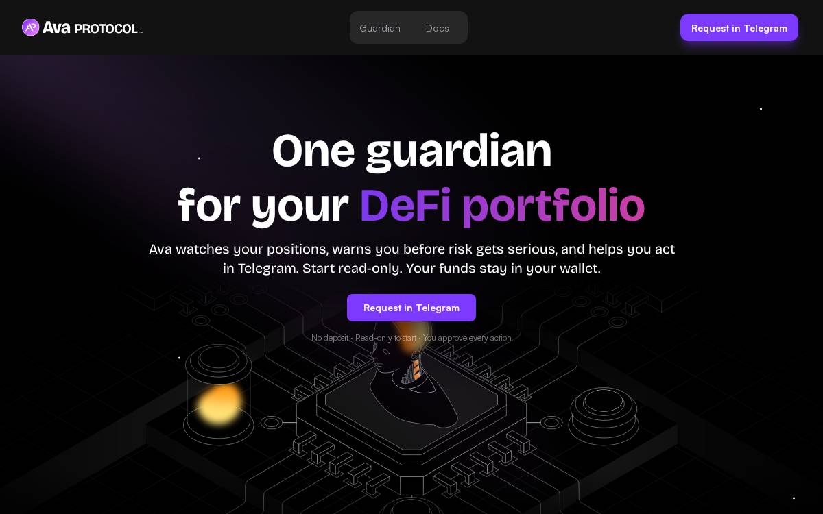 Ava Protocol website preview