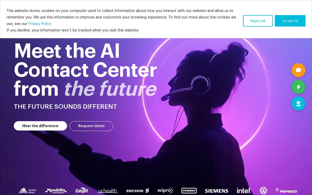 Avaamo website preview
