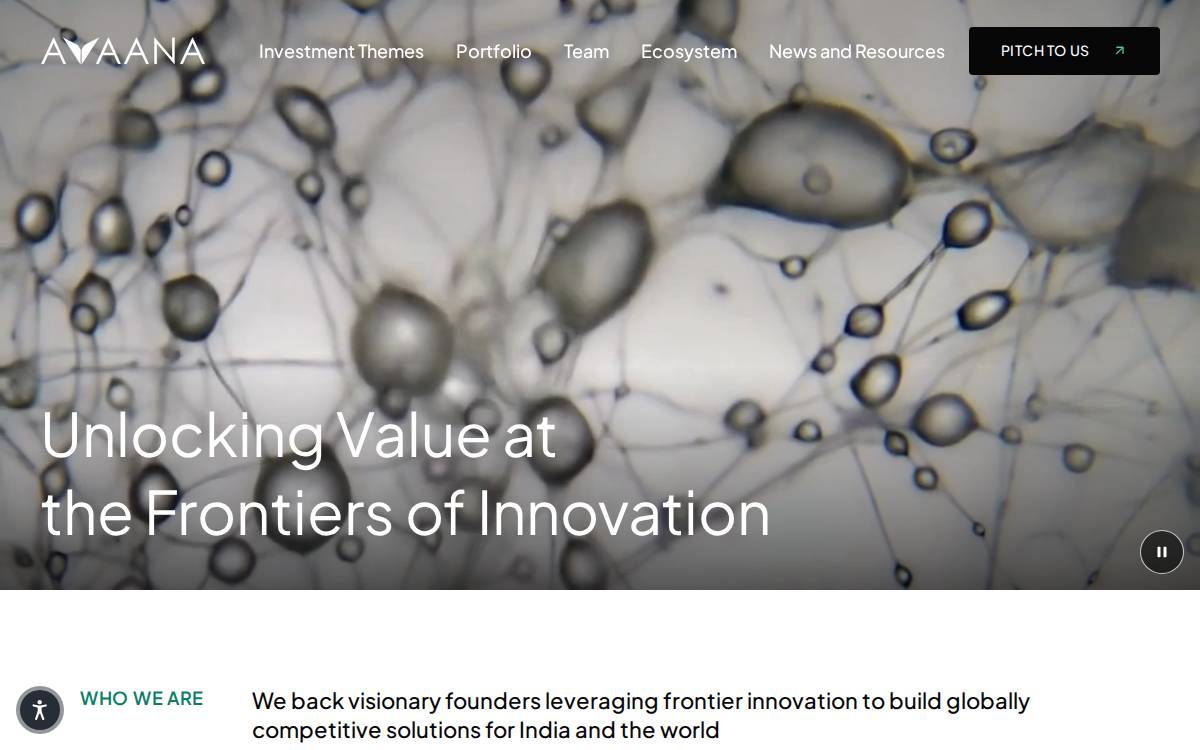 Avaana Capital website preview