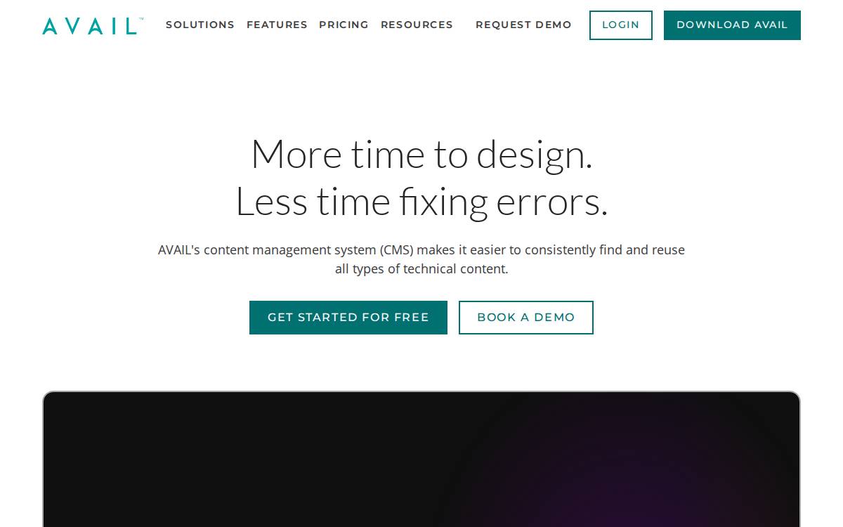 Avail website preview
