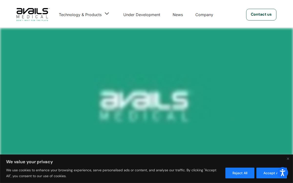 Avails Medical website preview