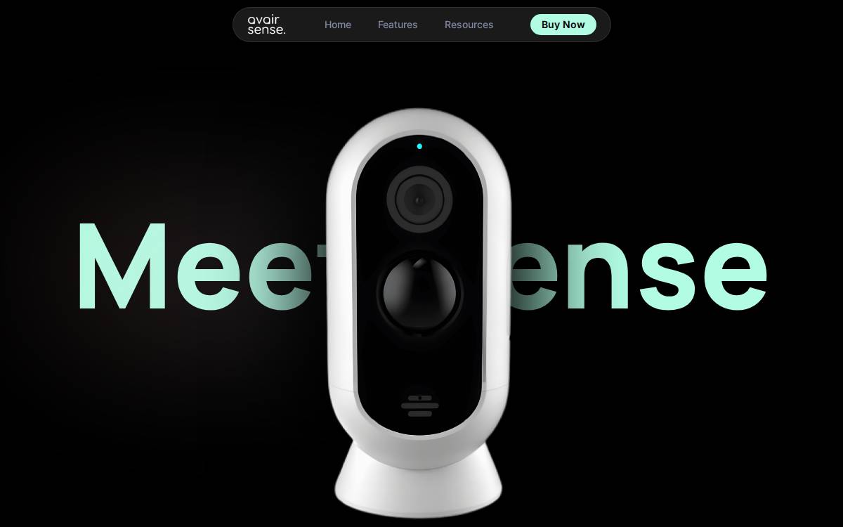 AvairSense website preview