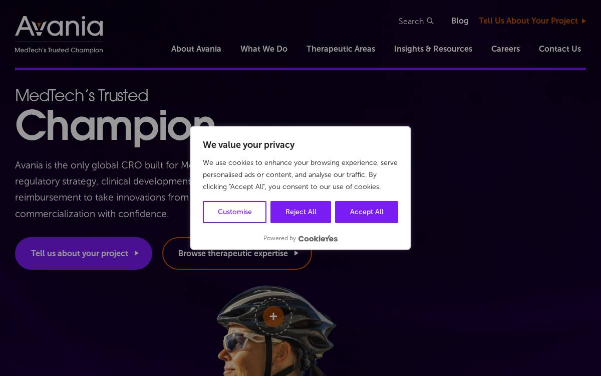 Avania website preview