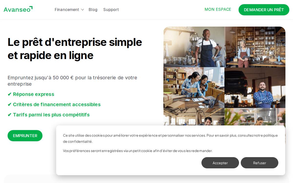 Avanseo website preview