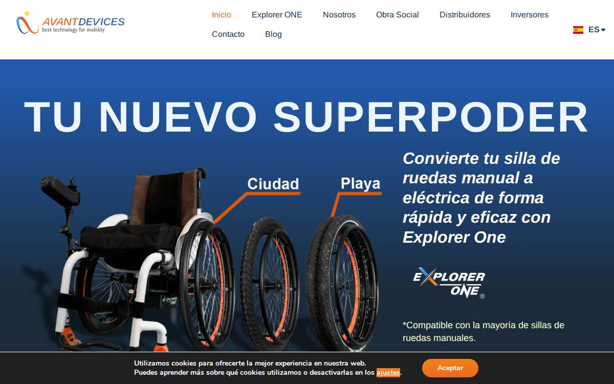 Avantdevices website preview