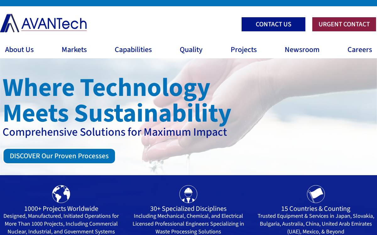 AVANTech website preview