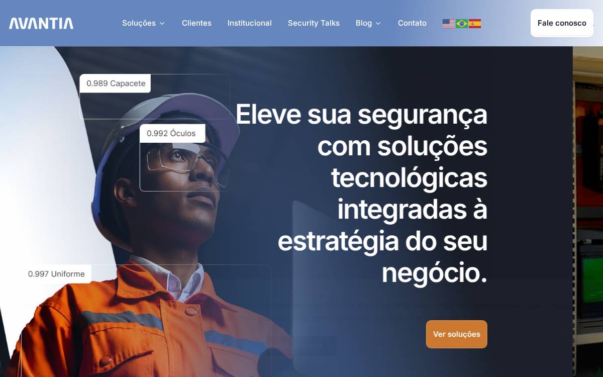 Avantia website preview