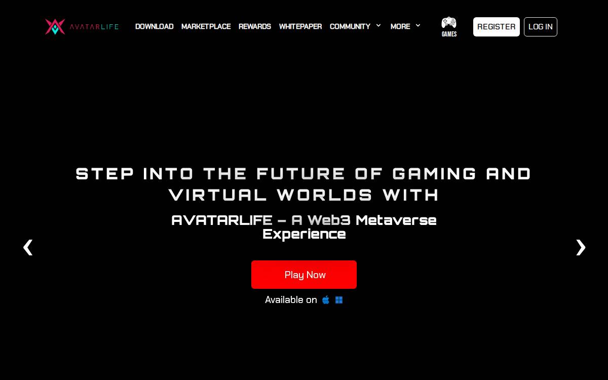 Avatarlife website preview