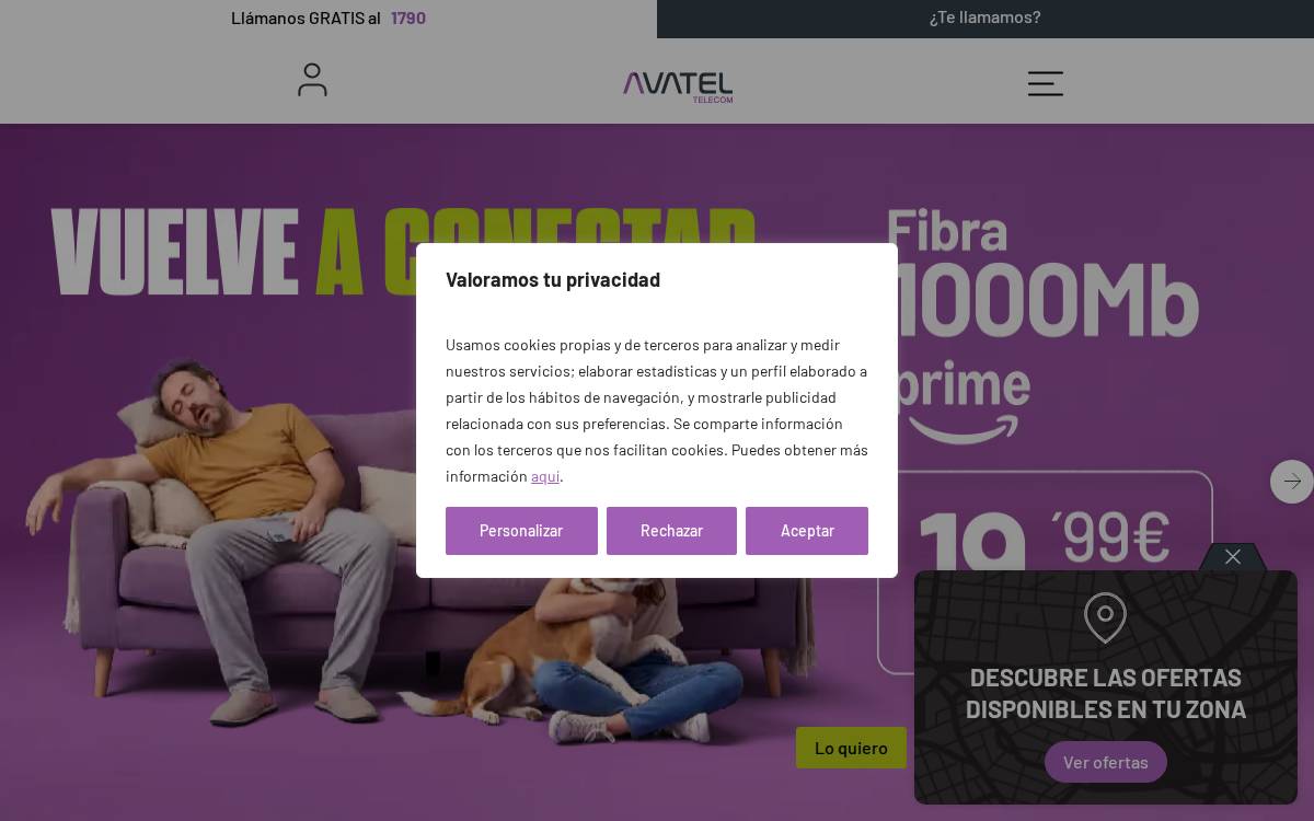 Avatel website preview