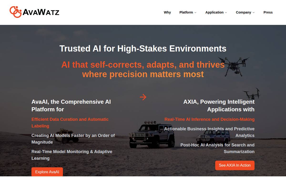 Avawatz website preview