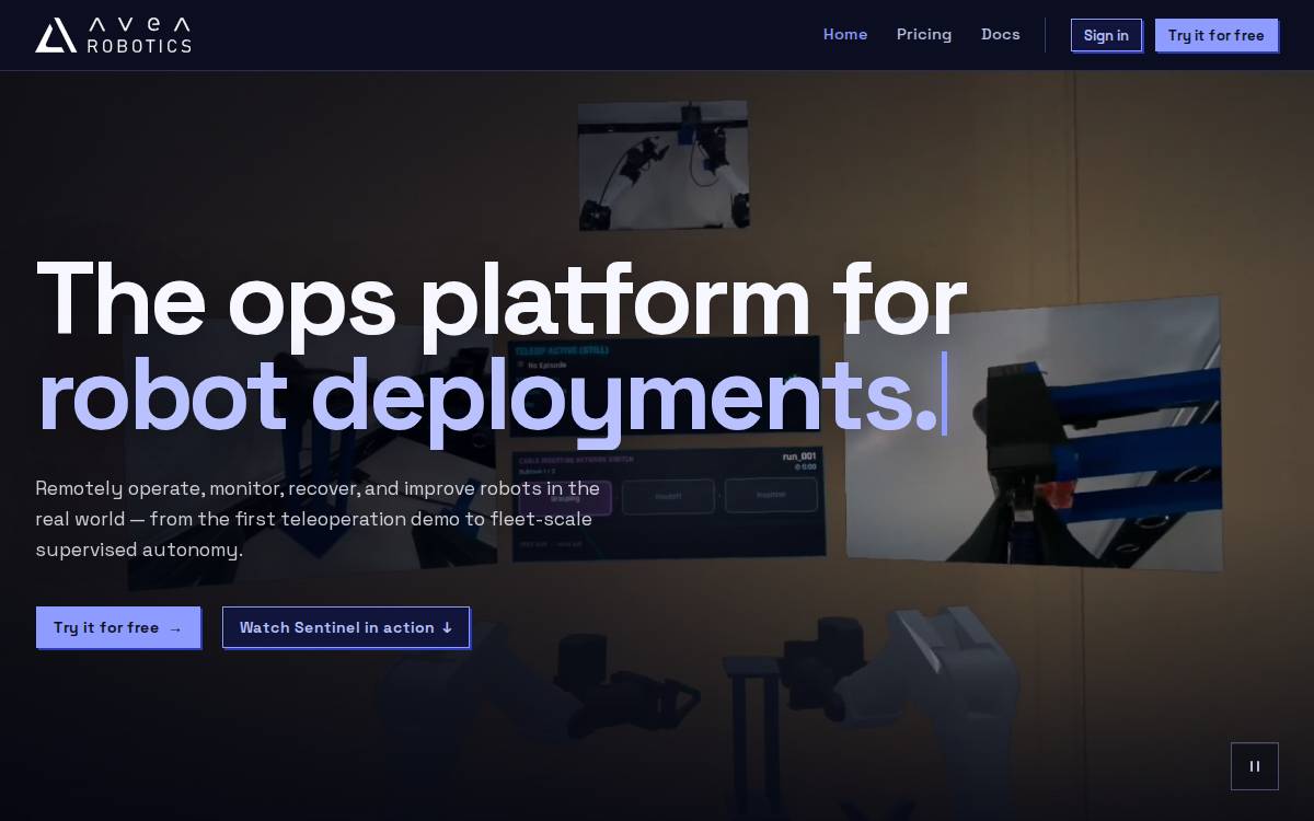 Avea Robotics website preview