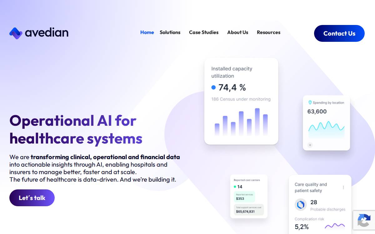 AVEDIAN website preview