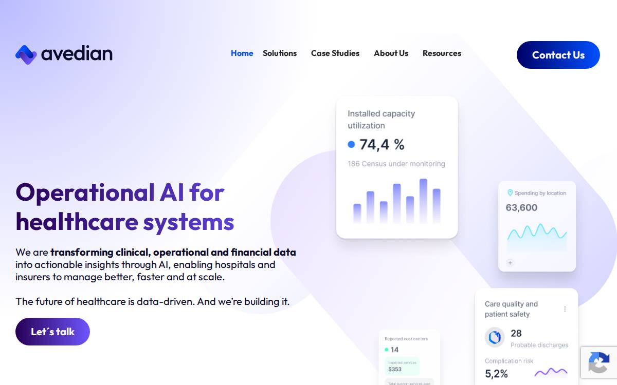AVEDIAN website preview
